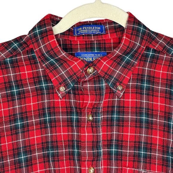 Pendleton Sir Pendleton Authentic O'Neill Tartan Flannel Plaid Button Down Sz L - Picture 4 of 5